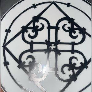 Hermes Black Balcon Dinner Plate